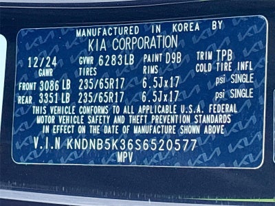 2025 Kia Carnival LXS