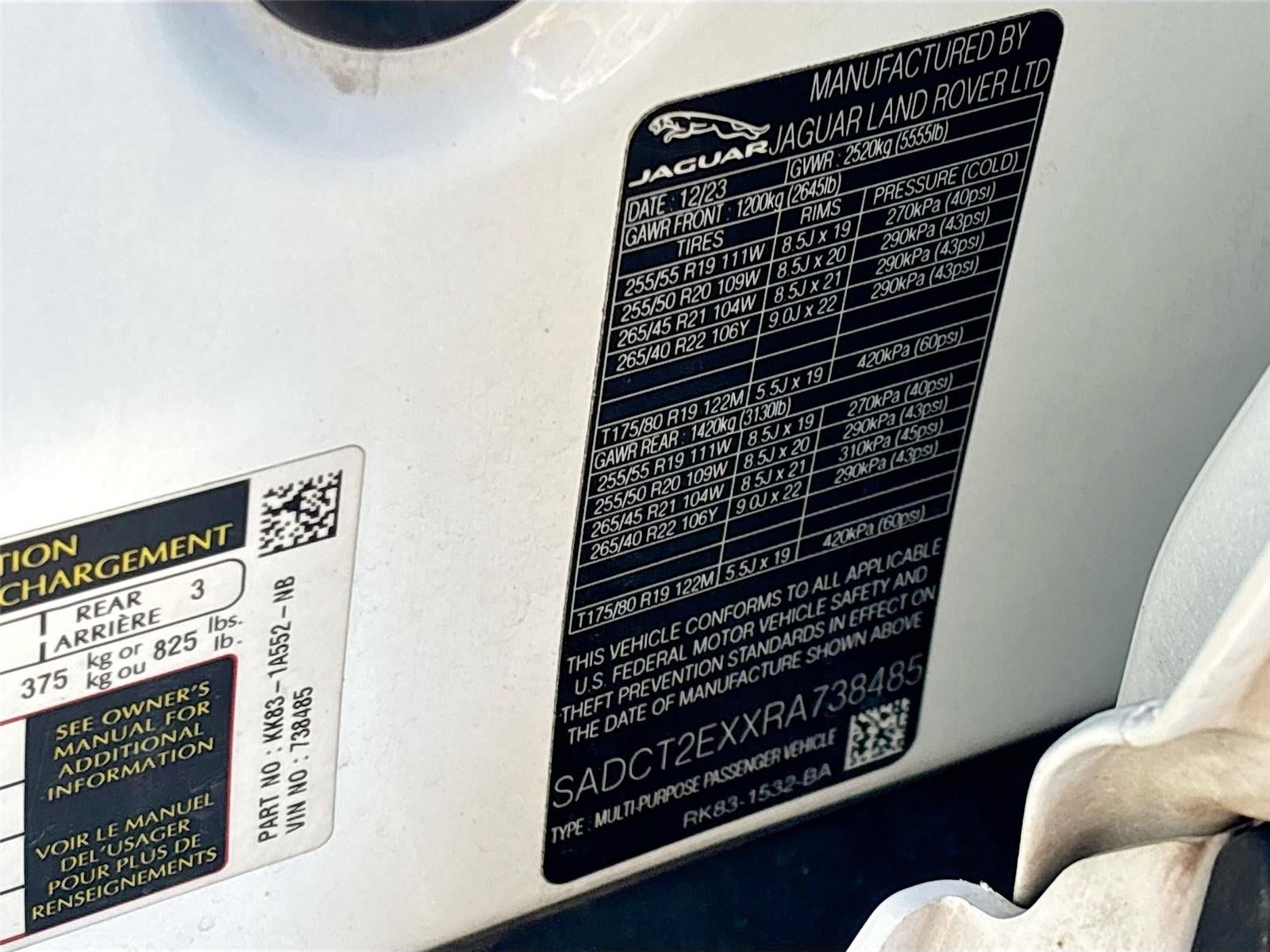 2024 Jaguar F-PACE R-Dynamic S