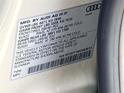 2021 Audi Q8 Premium Plus