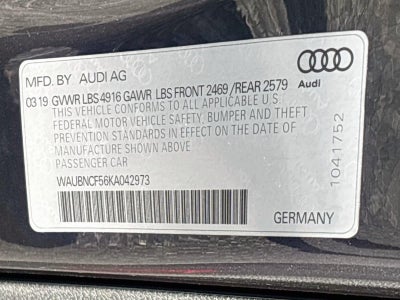 2019 Audi A5 Sportback Premium Plus