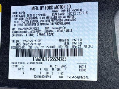 2016 Ford Mustang Shelby GT350