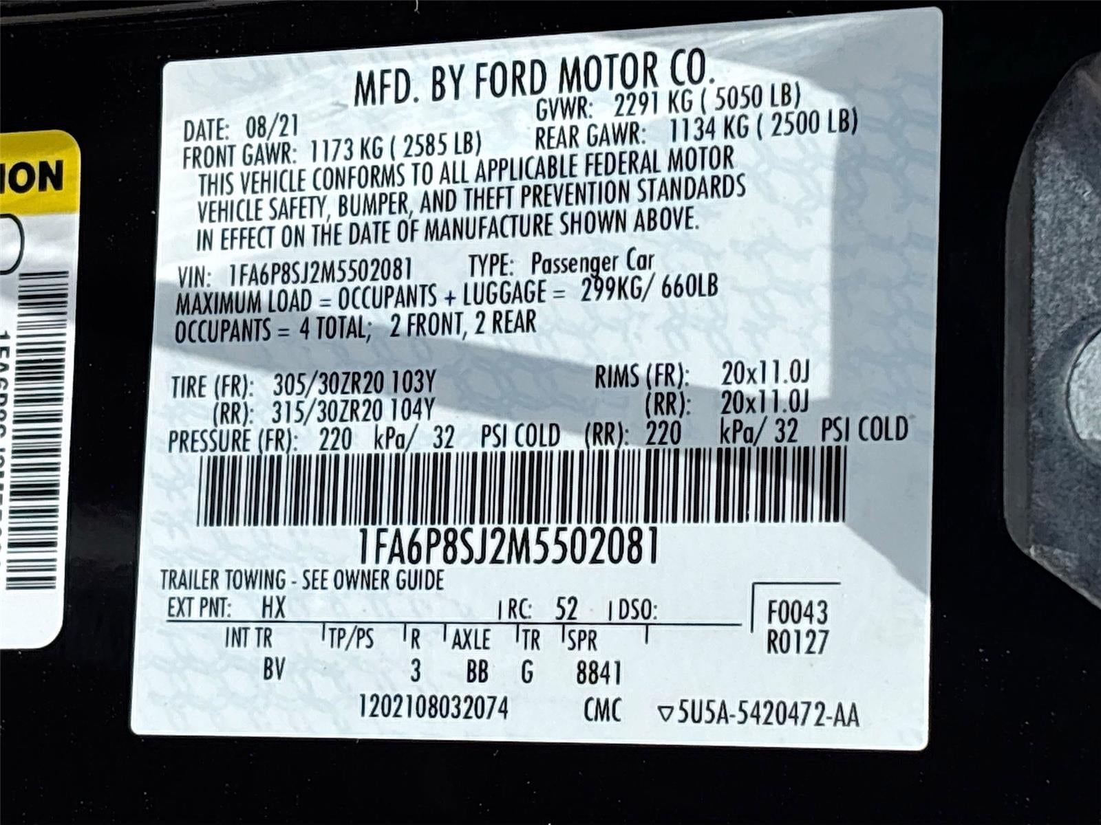 2021 Ford Mustang Shelby GT500