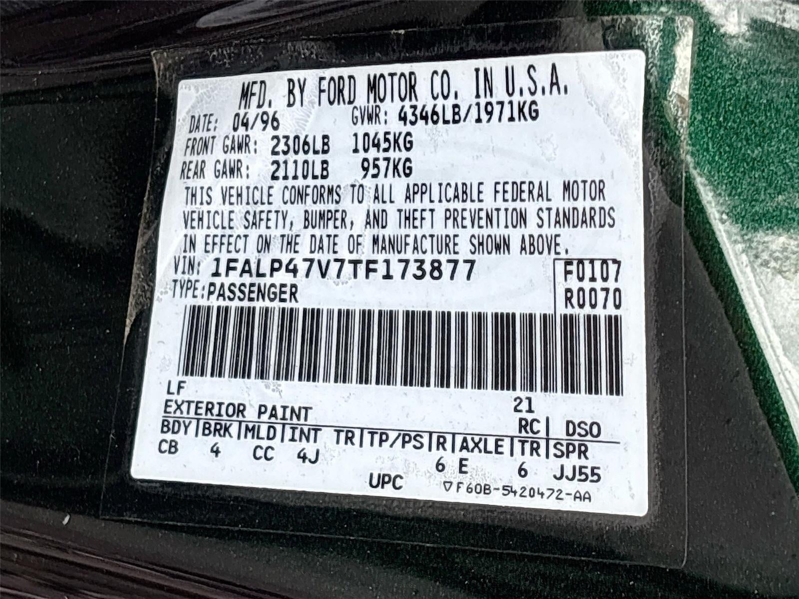 1996 Ford Mustang Cobra