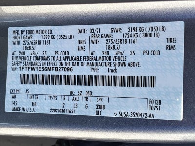 2021 Ford F-150 LARIAT