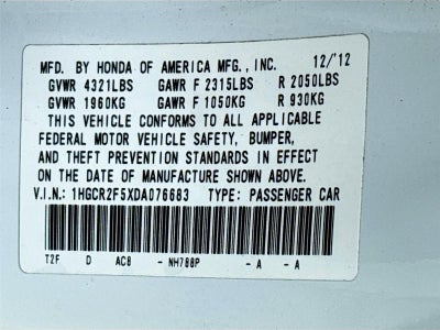 2013 Honda Accord Sdn Sport