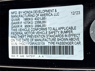 2024 Honda Accord Sedan LX