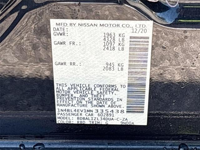 2021 Nissan Altima 2.5 SL