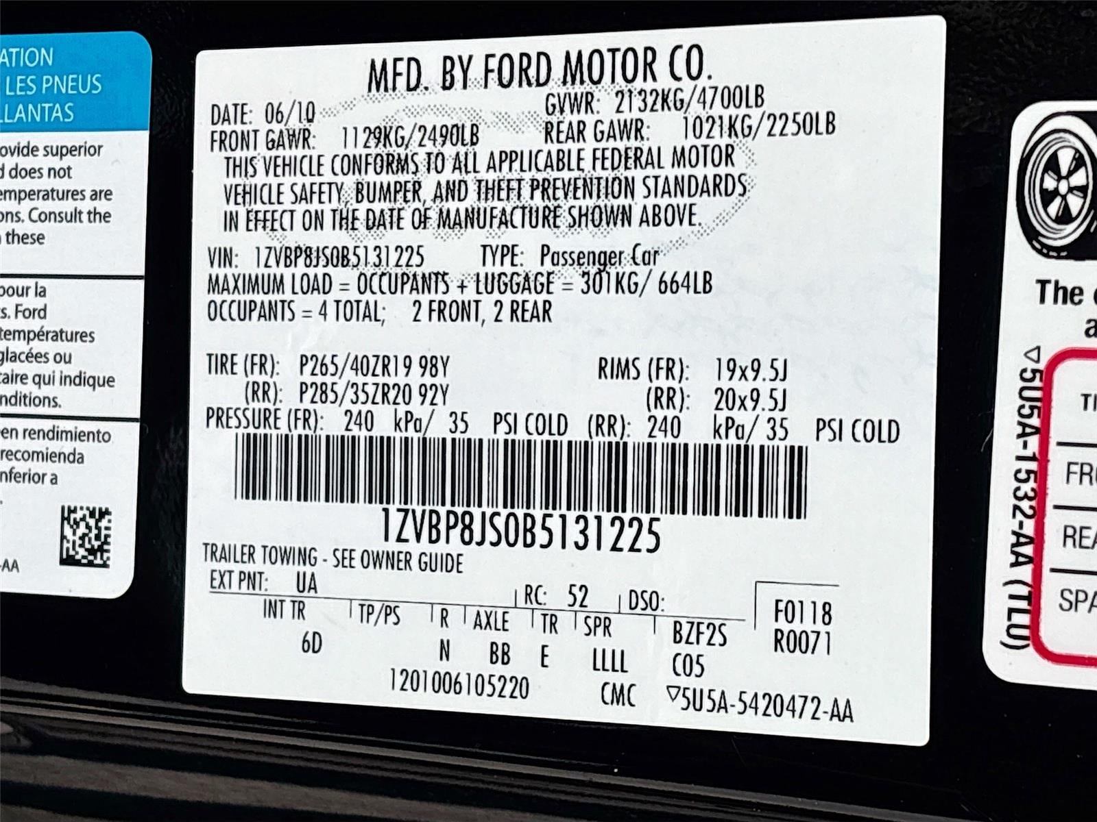 2011 Ford Mustang GT500