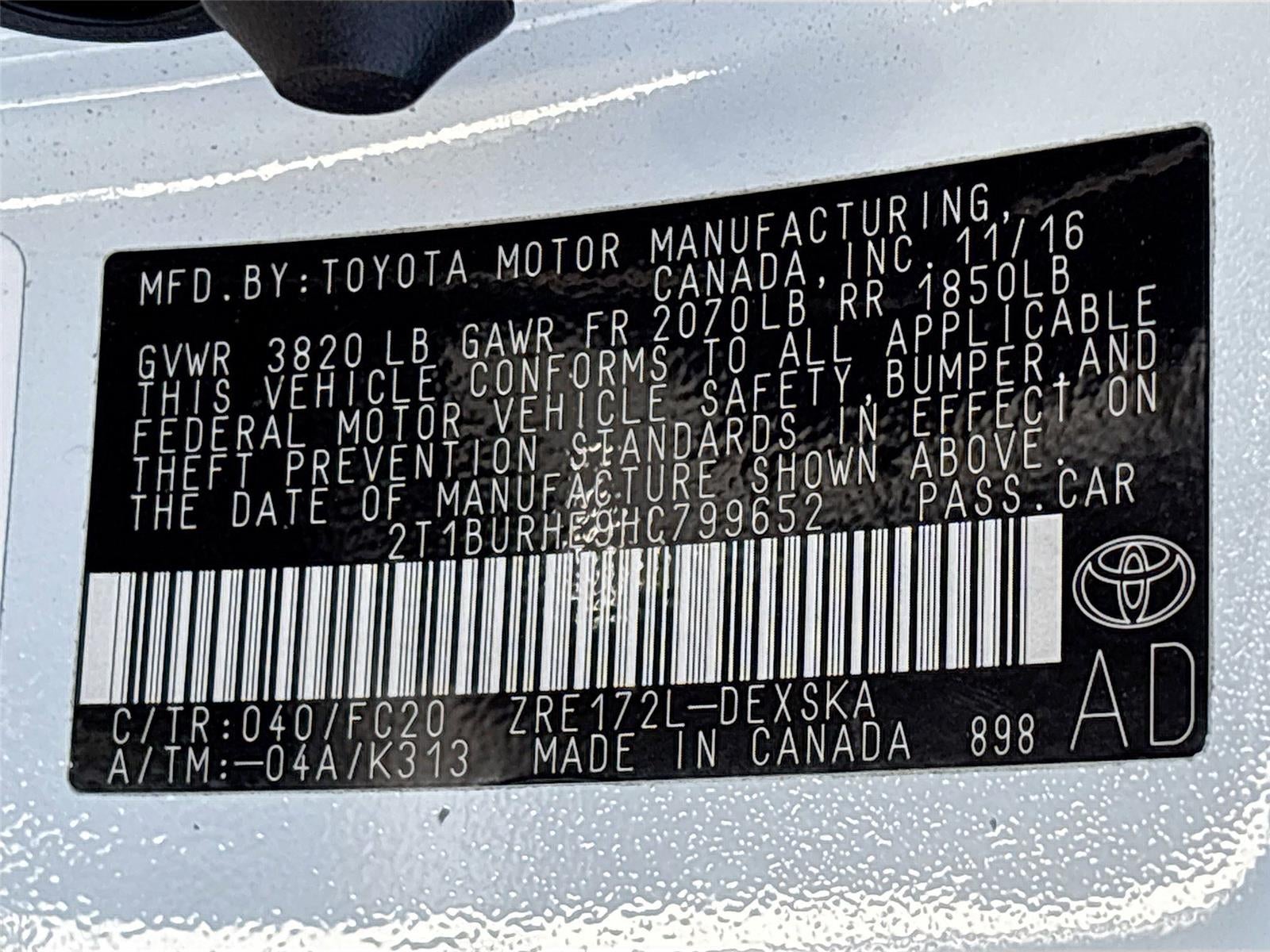 2017 Toyota Corolla SE