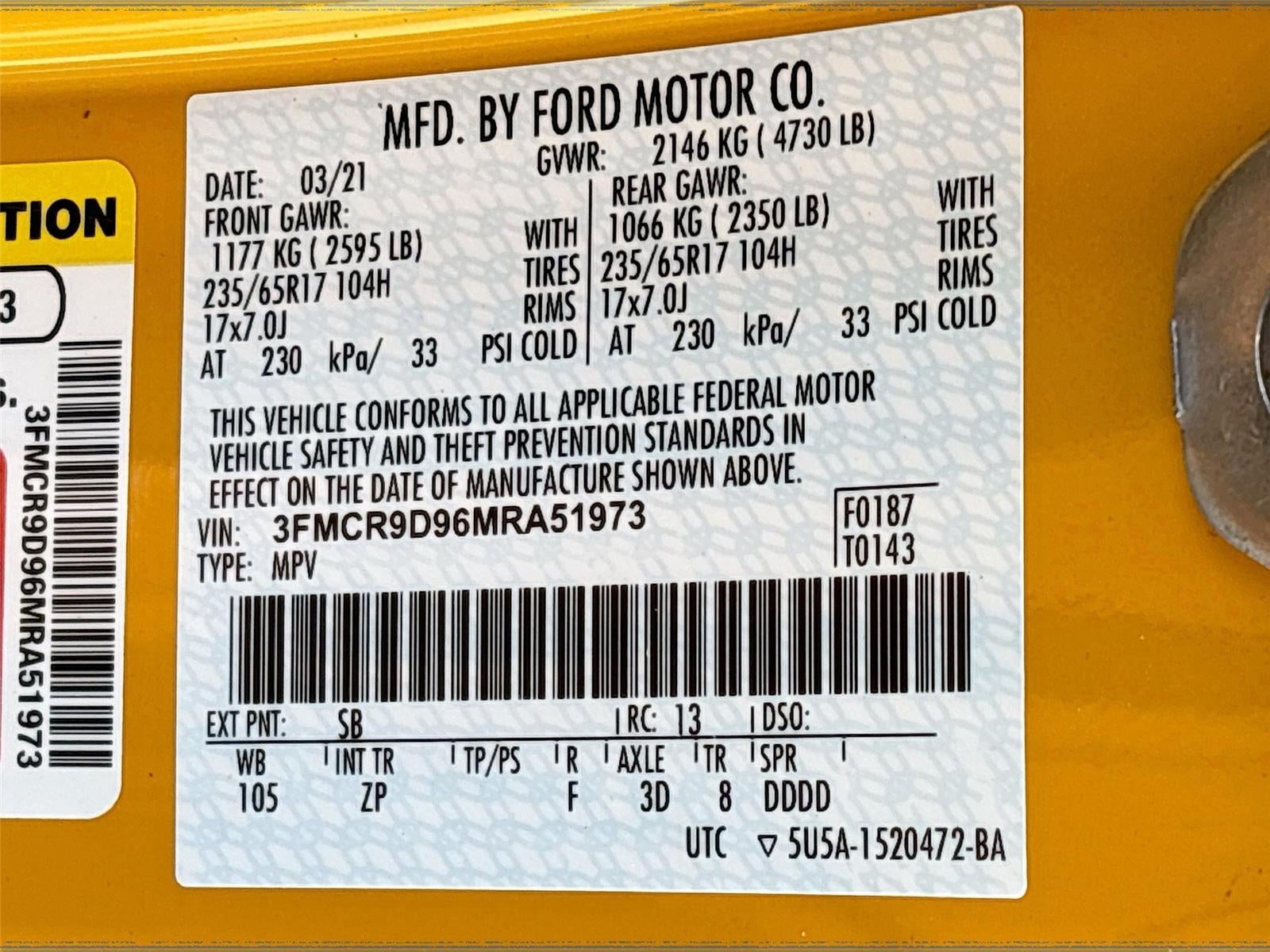 2021 Ford Bronco Sport Badlands