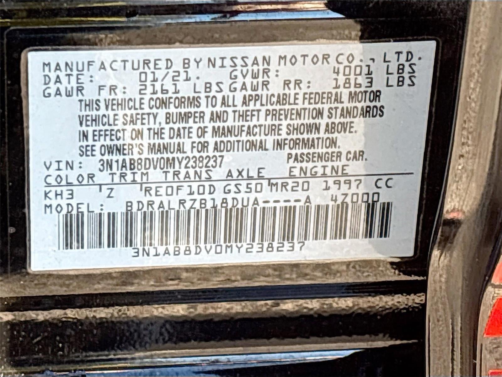 2021 Nissan Sentra SR