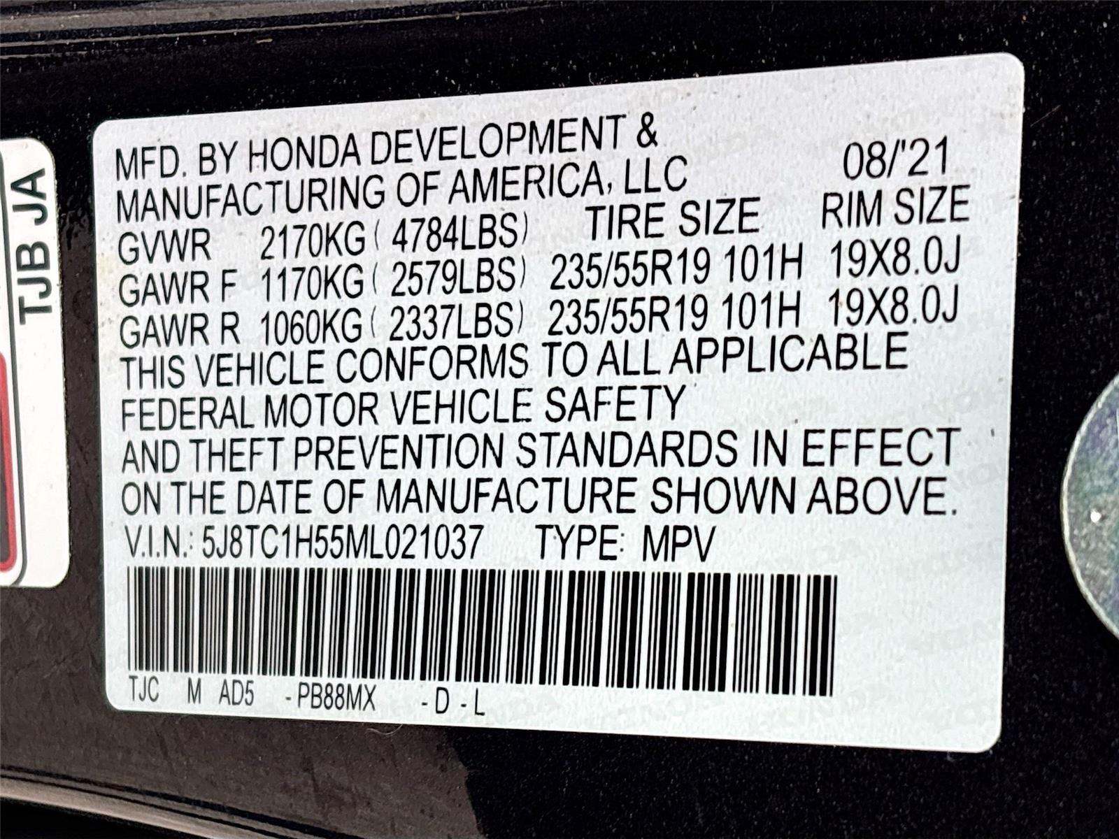 2021 Acura RDX w/Tech