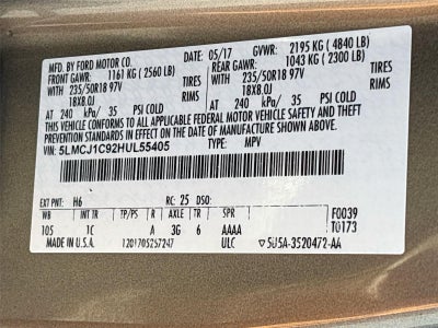 2017 Lincoln MKC Premiere