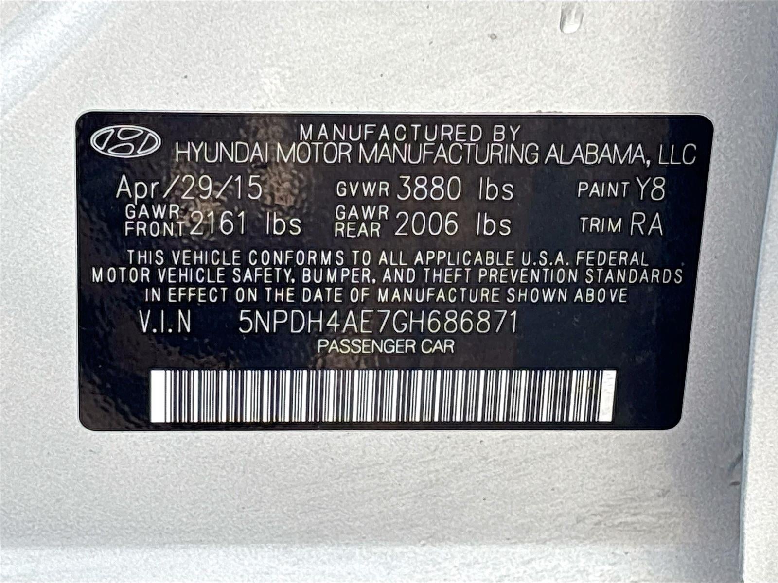 2016 Hyundai ELANTRA SE
