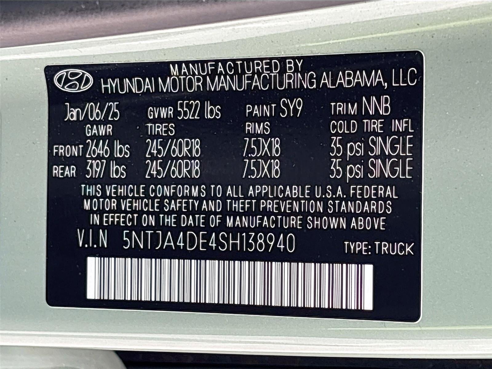 2025 Hyundai SANTA CRUZ SE