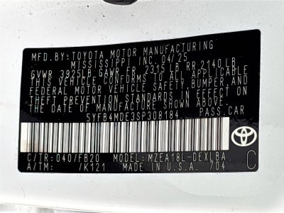 2025 Toyota Corolla LE