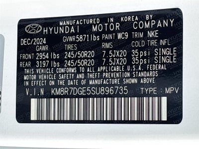 2025 Hyundai PALISADE Calligraphy Night Edition