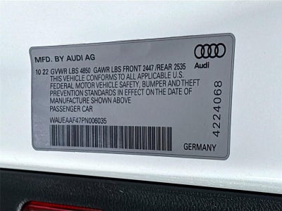 2023 Audi A4 Sedan S line Premium Plus
