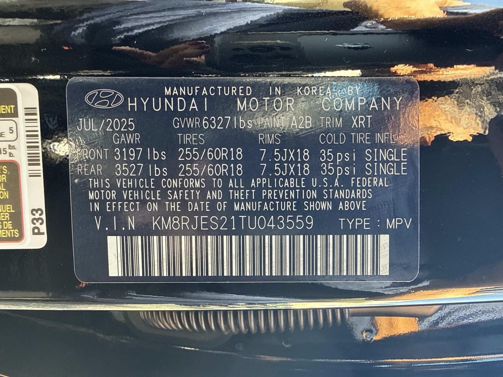 2026 Hyundai PALISADE XRT Pro