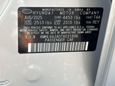 2026 Hyundai SONATA SEL Sport