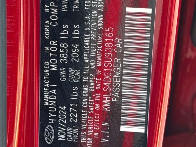 2025 Hyundai ELANTRA SEL Convenience