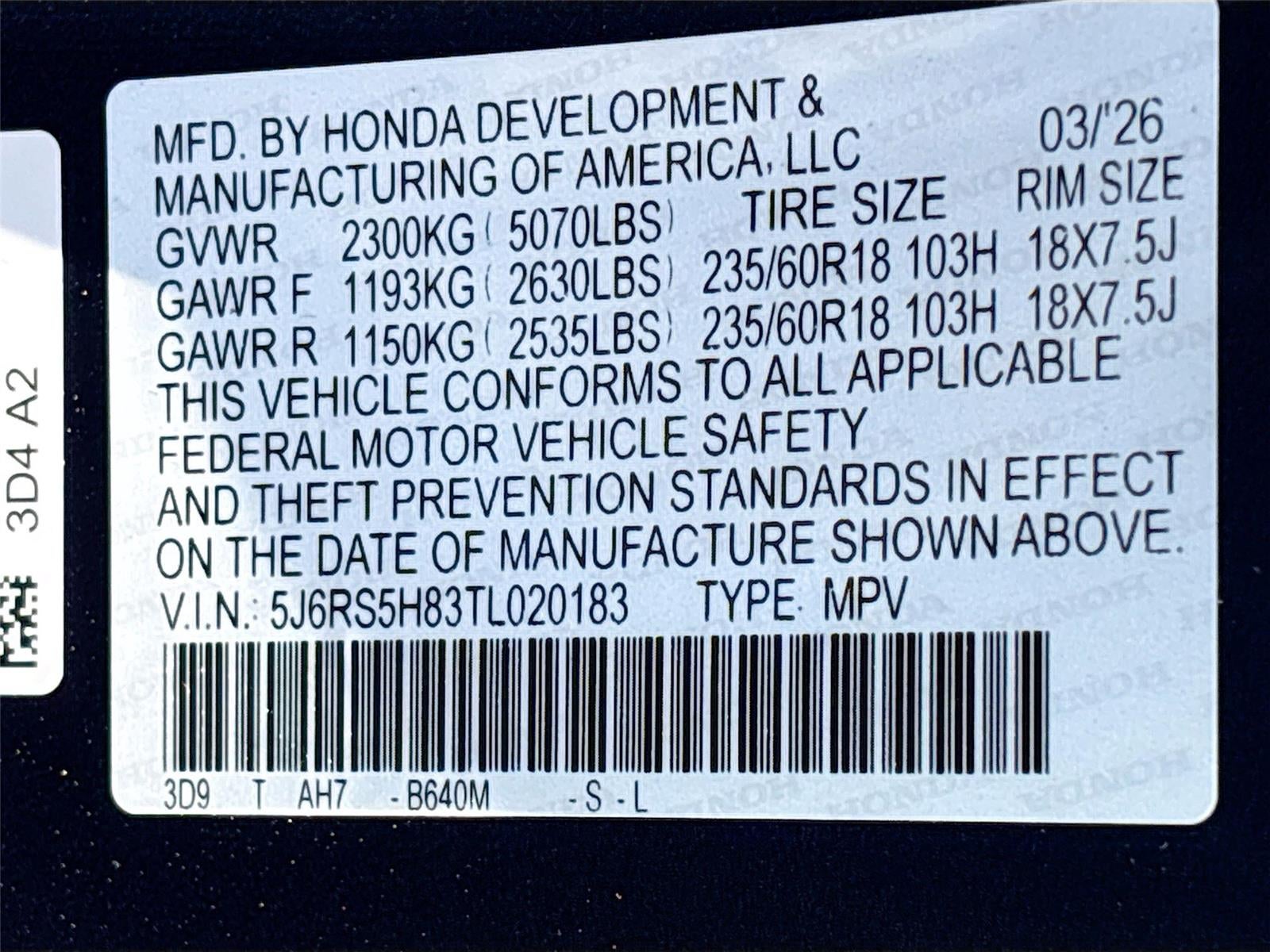 2026 Honda CR-V Hybrid Sport-L