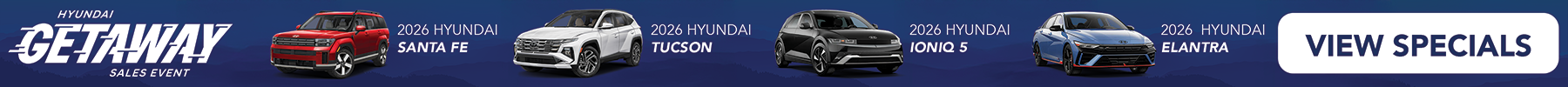 During the Hyundai Getaway sales event at Holler Hyundai, shop our specials to get great savings!
