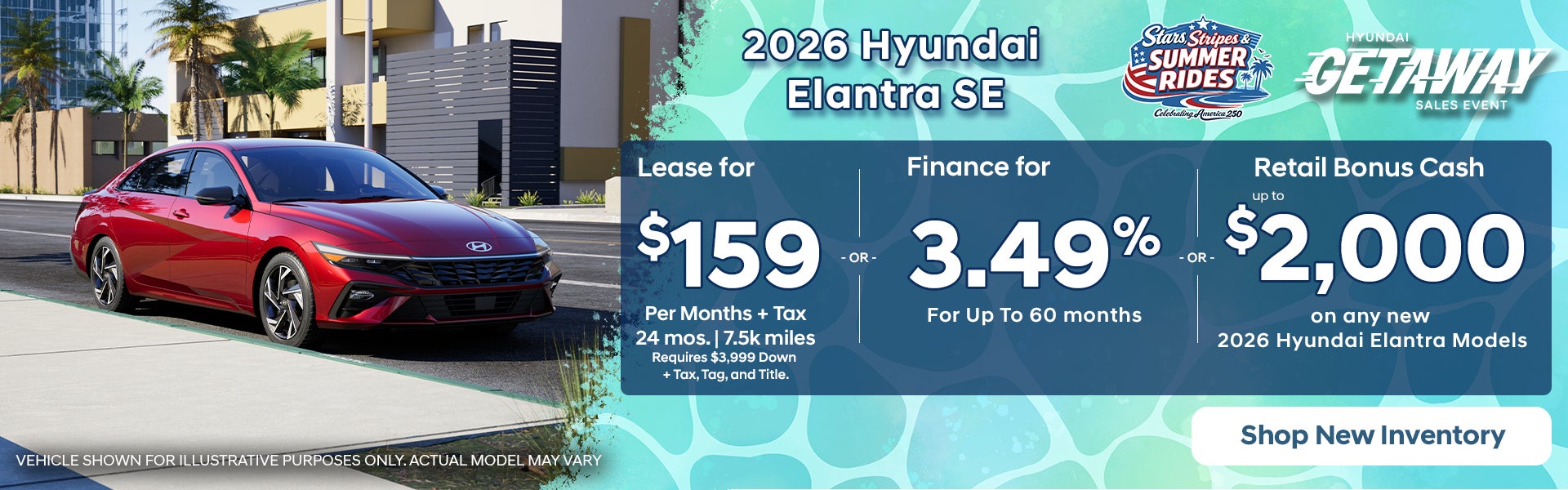 2026 Hyundai Elantra: Lease or Finance or Retail Bonus Cash