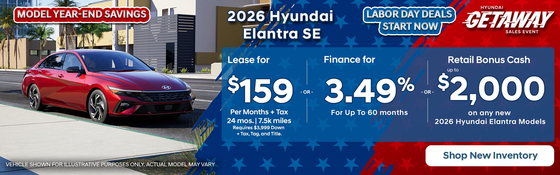 2026 Hyundai Elantra: Lease or Finance or Retail Bonus Cash